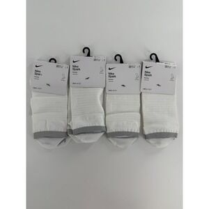 4 Pairs Nike Spark Cushioned No-Show Running Socks Men's 8-9.5 Womens 9.5-11